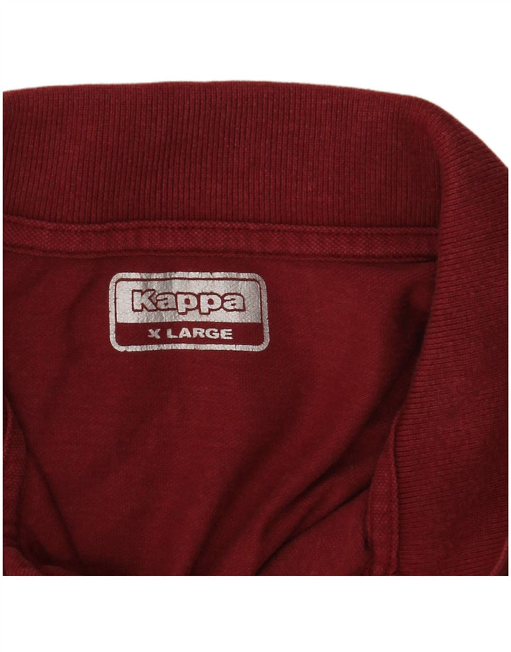 KAPPA Mens Polo Shirt XL Red
