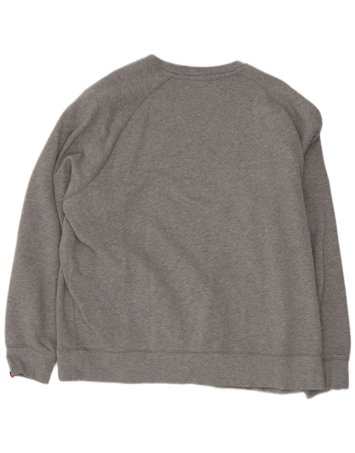 Nike Mens Sweatshirt Jumper 2XL Grey Cotton