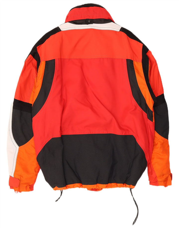 Colmar Mens Graphic Ski Jacket EU 50 Medium Red Colourblock