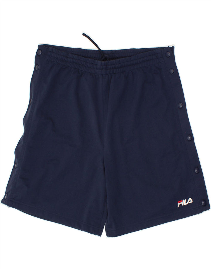 FILA Mens Sport Shorts Large  Navy Blue Vintage Fila and Second-Hand Fila from Messina Hembry 