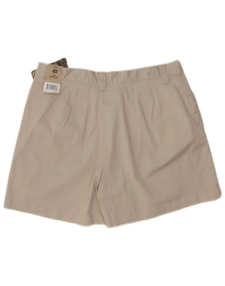 LEE Womens Casual Shorts US 16 2XL W34  Grey Cotton
