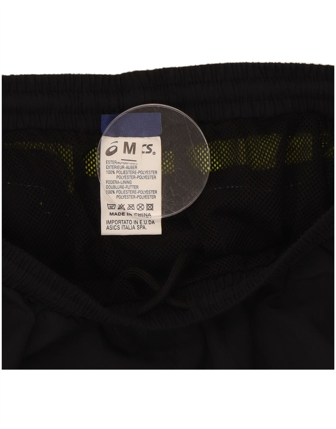 Asics Womens Sport Shorts UK 12 Medium Black Colourblock Polyester