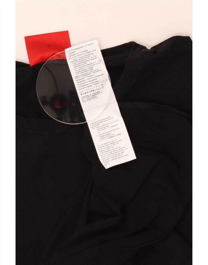 Hugo Boss Mens T-Shirt Top Small Black Cotton