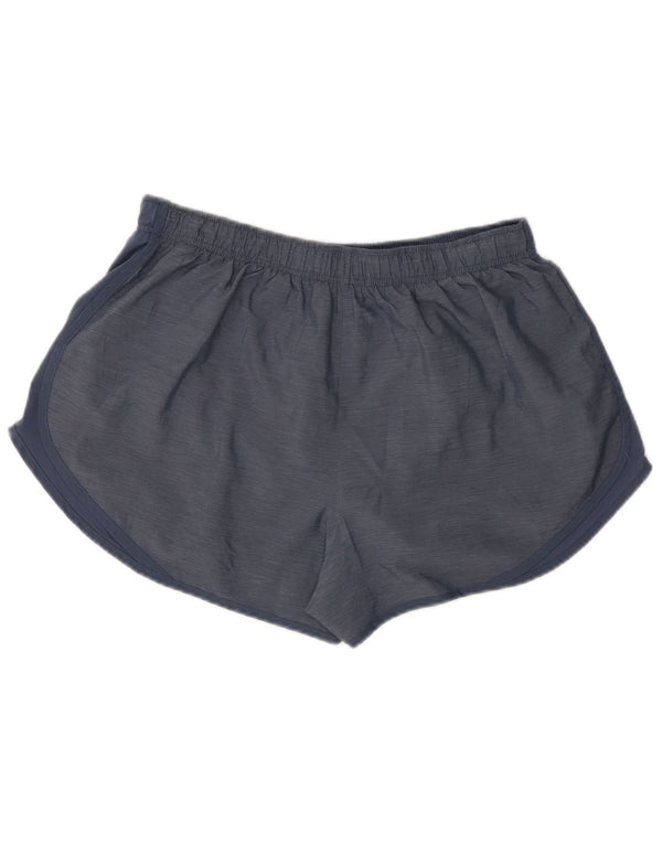 Nike Womens Dri Fit Sport Shorts UK 18 XL Navy Blue Flecked Polyester