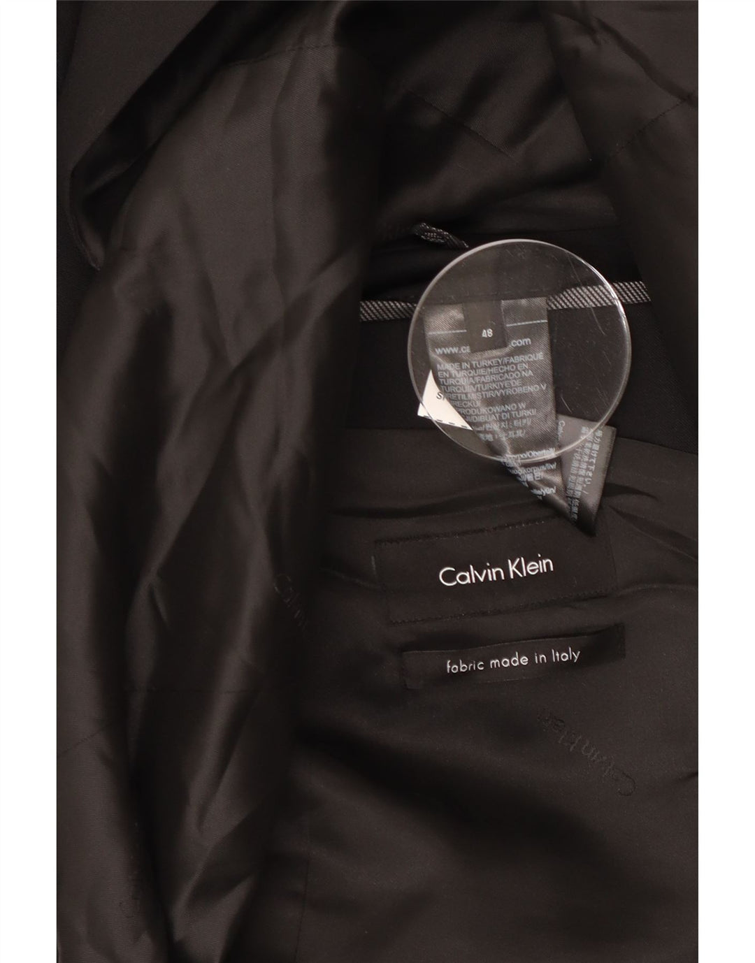 CALVIN KLEIN Mens 2 Button Blazer Jacket IT 48 Medium Black Wool