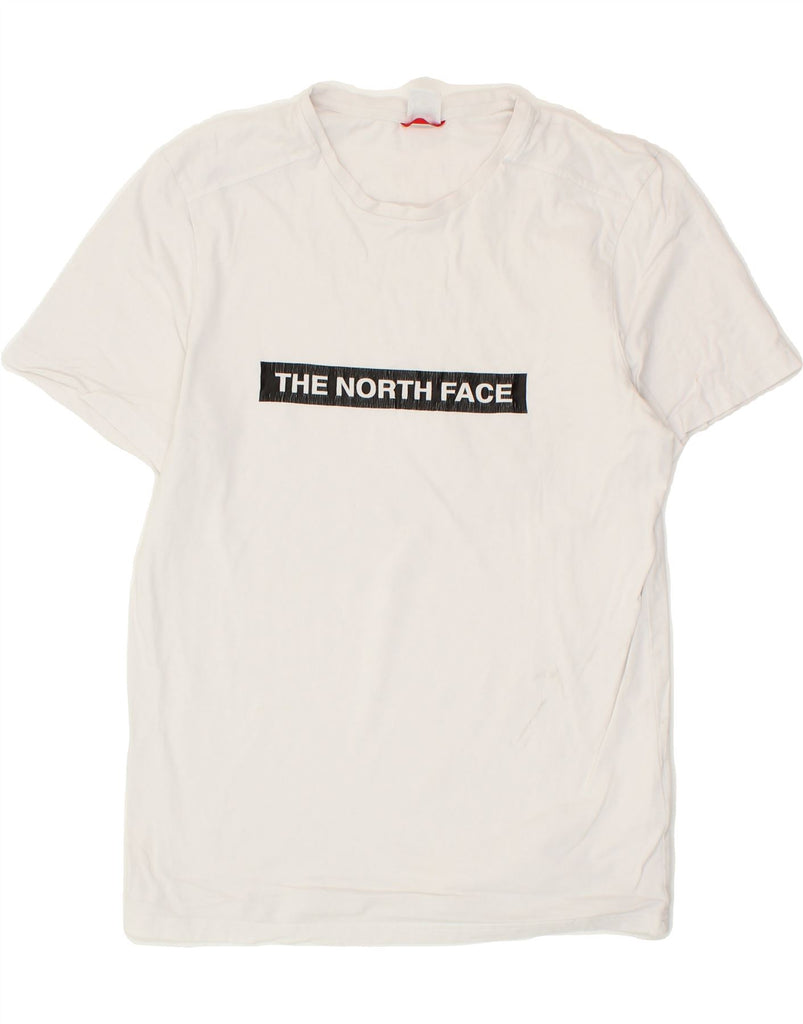THE NORTH FACE Mens Graphic T-Shirt Top Medium White Cotton Vintage The North Face and Second-Hand The North Face from Messina Hembry 