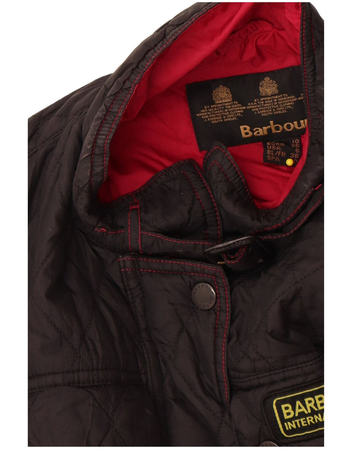 Barbour Womens Quilted Jacket UK 10 Small Black