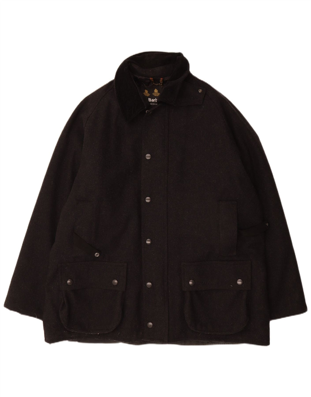 Barbour Mens Overcoat UK 42 XL Black
