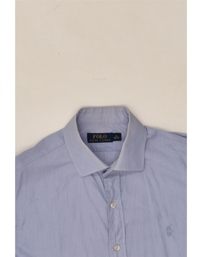 POLO RALPH LAUREN Mens Shirt Size 16 40 41 Large Blue Cotton | Vintage Polo Ralph Lauren | Thrift | Second-Hand Polo Ralph Lauren | Used Clothing | Messina Hembry 
