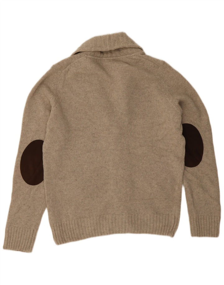 Zara Mens Cardigan Sweater Medium Grey Wool