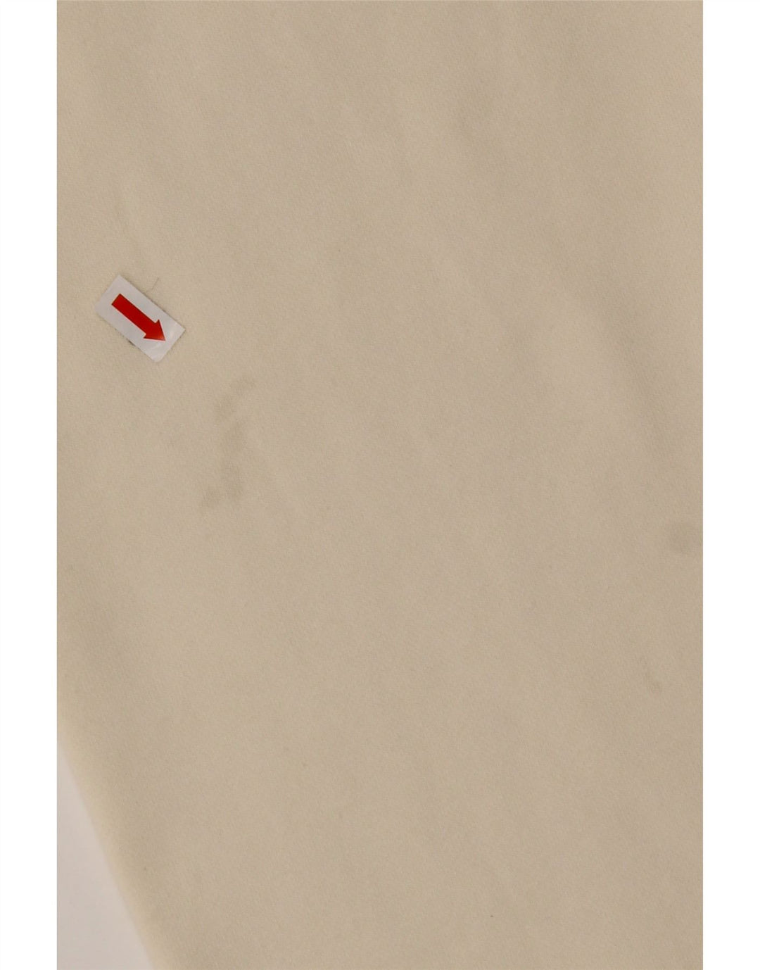 REEBOK Mens Loose Fit Zip Neck Sweatshirt Jumper Medium Off White Cotton