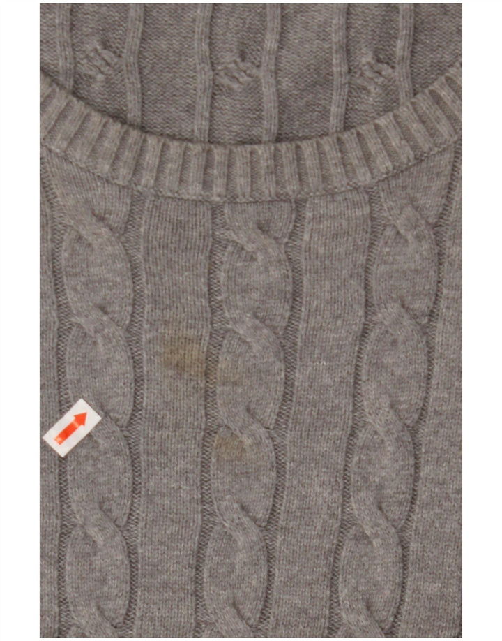 GANT Mens Crew Neck Jumper Sweater 3XL Grey Cotton