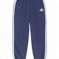 Adidas Boys Tracksuit Trousers Joggers 3-4 Years Navy Blue Polyester