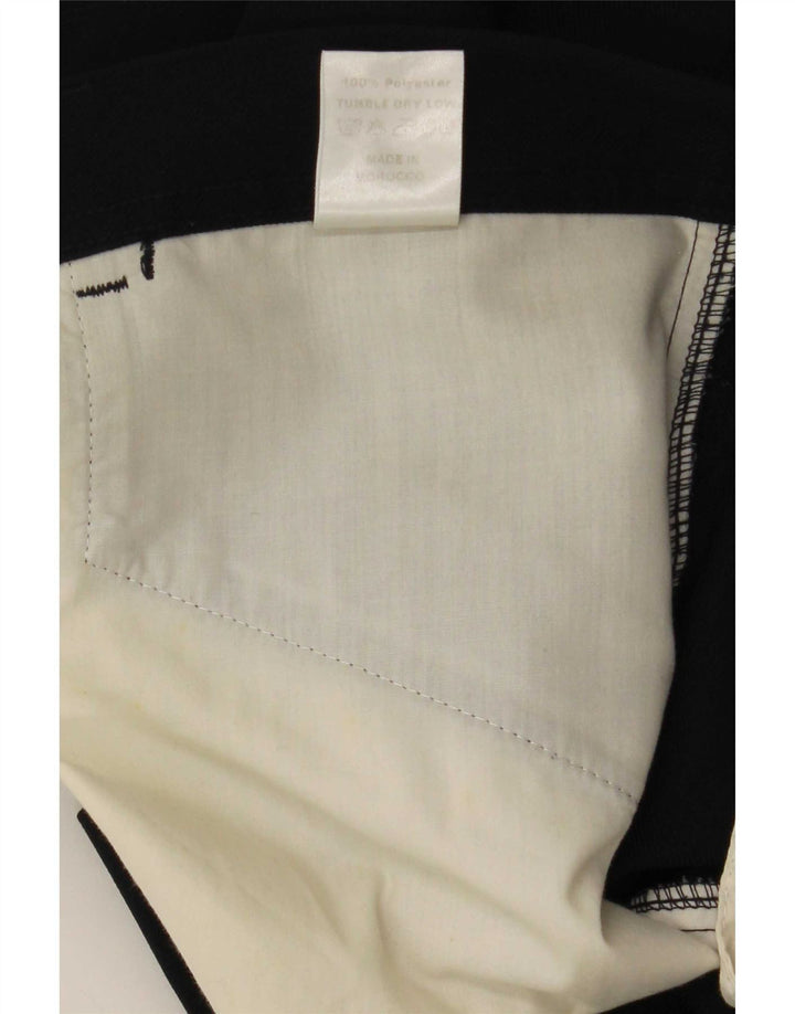 Farah Mens Straight Casual Trousers W38 L29 Black Polyester