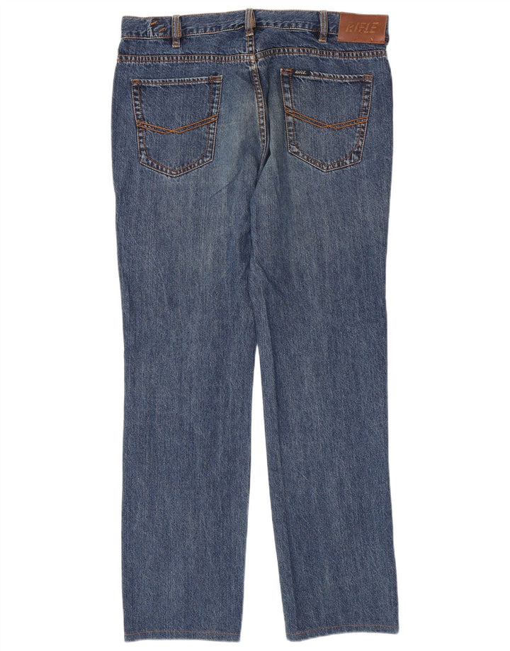 Rifle Mens Straight Jeans W38 L33 Blue