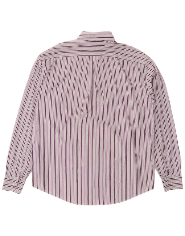 Harmont & Blaine Mens Shirt 3XL Purple Pinstripe Cotton