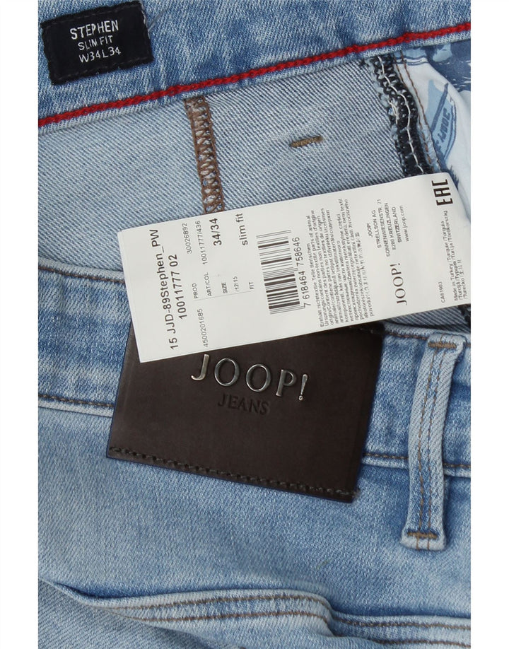 Joop Mens Stephen Slim Jeans W34 L32 Blue Cotton