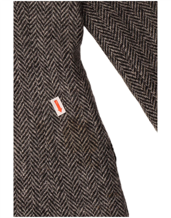 HARRIS TWEED Mens Blazer Jacket UK 40 Large Grey Herringbone Classic