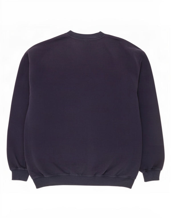 Marks & Spencer Mens St. Michael Sweatshirt Jumper Large Navy Blue Cotton