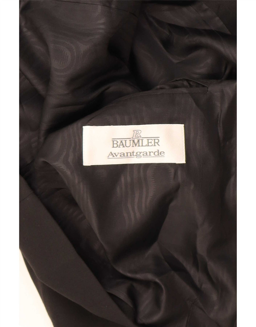 Baumler Mens Double Breasted Blazer Jacket UK 40 Large Black