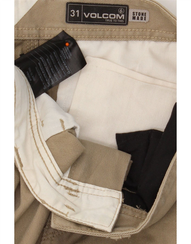 VOLCOM Mens Straight Casual Trousers W31 L32 Beige Cotton Vintage Volcom and Second-Hand Volcom from Messina Hembry 