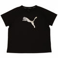 PUMA Womens Graphic T-Shirt Top UK 16 Large Black Polyester