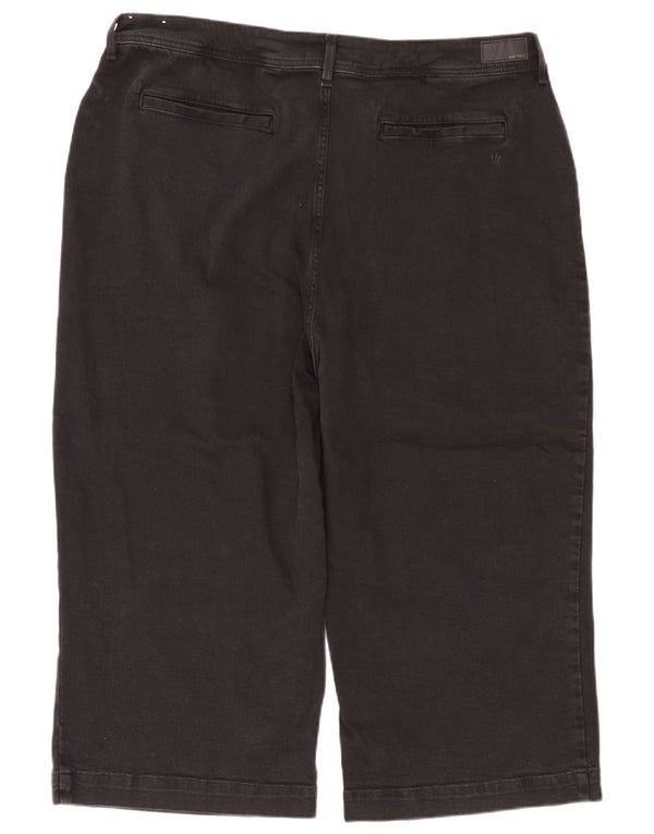 Fat Face Womens Keswick High Waist Cropped Jeans UK 22 3XL W44 L22 Black