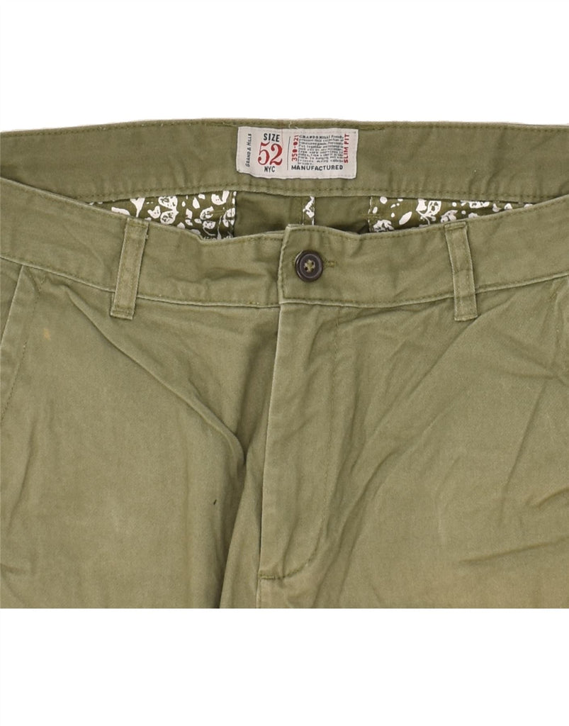 VINTAGE Mens Slim Fit Cargo Shorts IT 52 XL W38  Khaki Cotton | Vintage Vintage | Thrift | Second-Hand Vintage | Used Clothing | Messina Hembry 