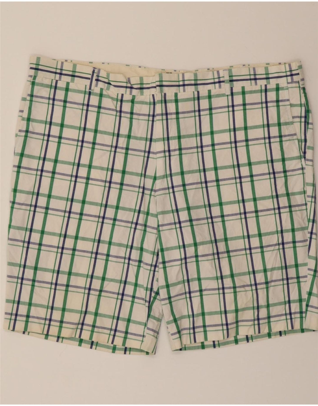 DOCKERS Mens Chino Shorts W42 2XL Green Check Cotton Vintage Dockers and Second-Hand Dockers from Messina Hembry 