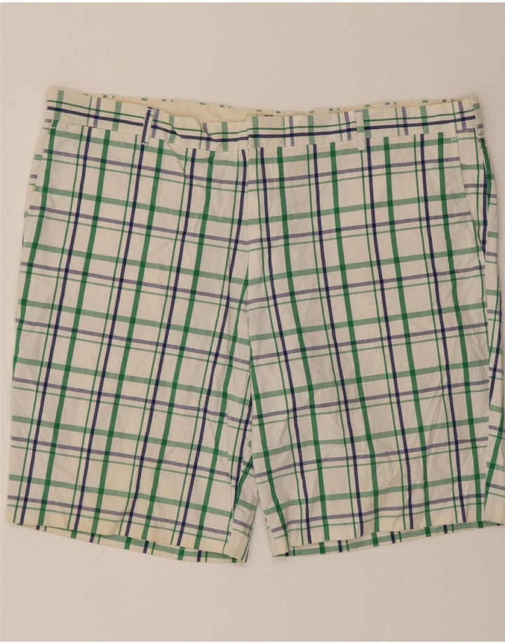 DOCKERS Mens Chino Shorts W42 2XL Green Check Cotton Vintage Dockers and Second-Hand Dockers from Messina Hembry 
