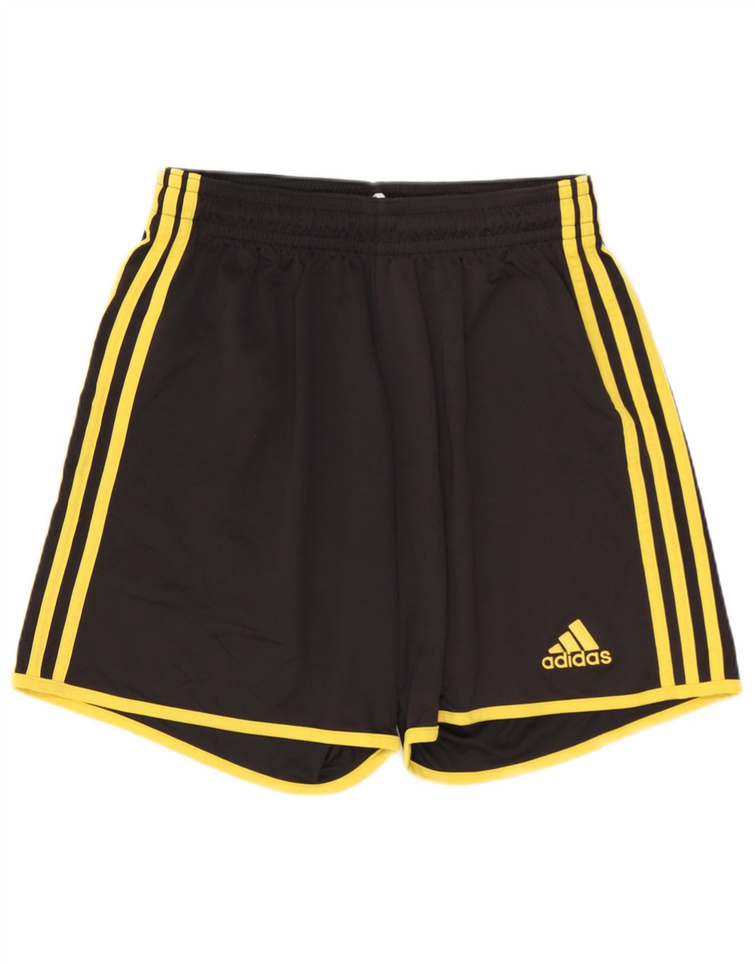 ADIDAS Boys Climalite Sport Shorts 11-12 Years Medium Black Polyester