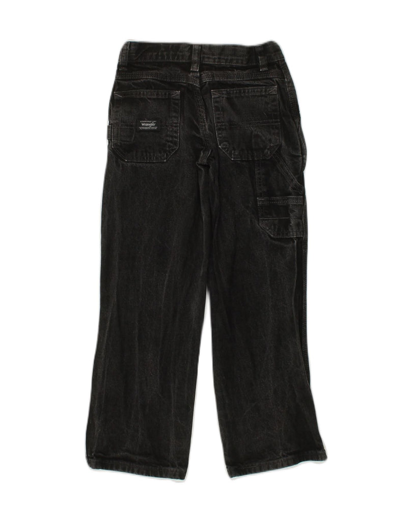 WRANGLER Boys Slim Straight Jeans 7-8 Years W22 L22 Black Cotton | Vintage Wrangler | Thrift | Second-Hand Wrangler | Used Clothing | Messina Hembry 