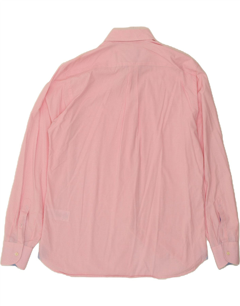 HACKETT Mens London Shirt XL Pink Gingham Cotton Vintage Hackett and Second-Hand Hackett from Messina Hembry 