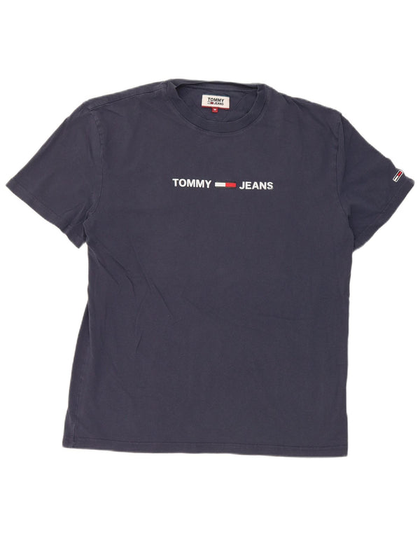 Tommy Hilfiger Mens Graphic T-Shirt Top Medium Navy Blue