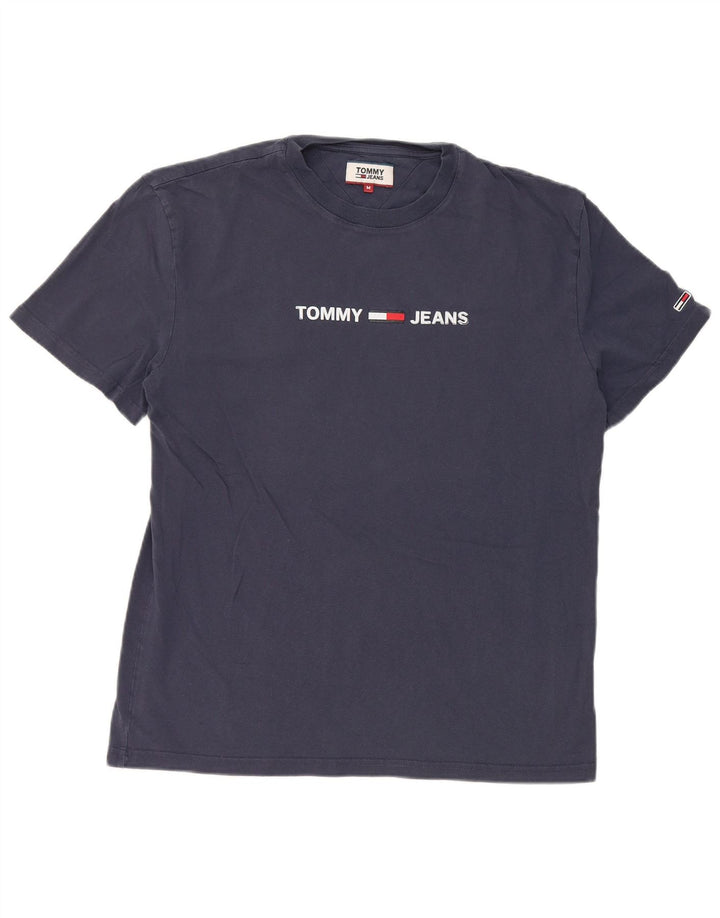 Tommy Hilfiger Mens Graphic T-Shirt Top Medium Navy Blue