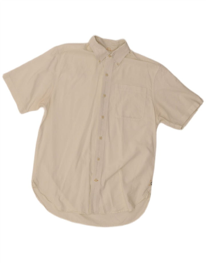 Timberland Mens Short Sleeve Shirt Medium White