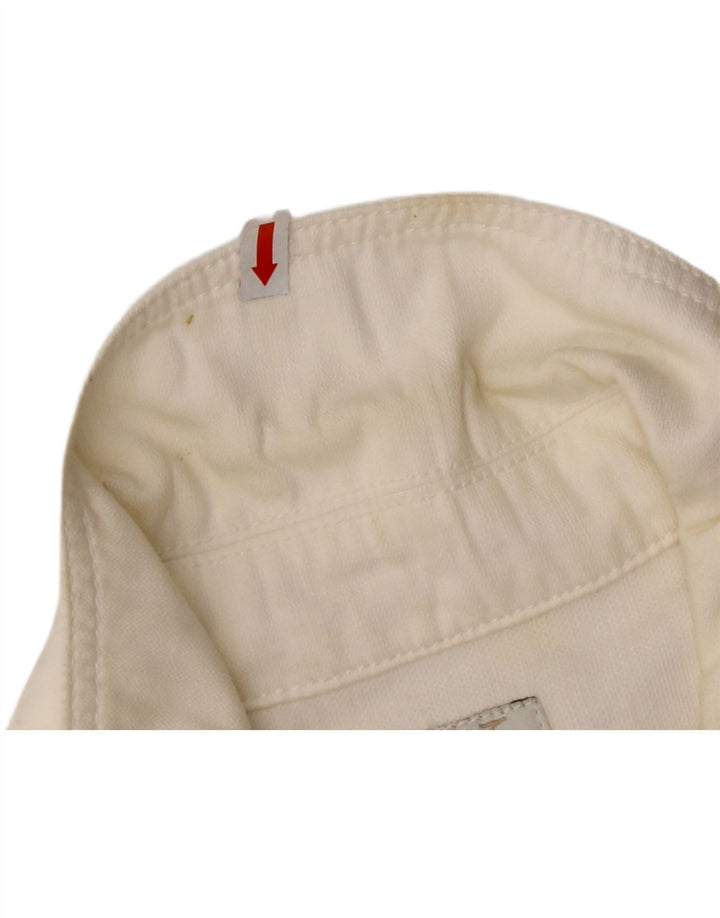 CALVIN KLEIN Mens Denim Jacket UK 38 Medium White Cotton