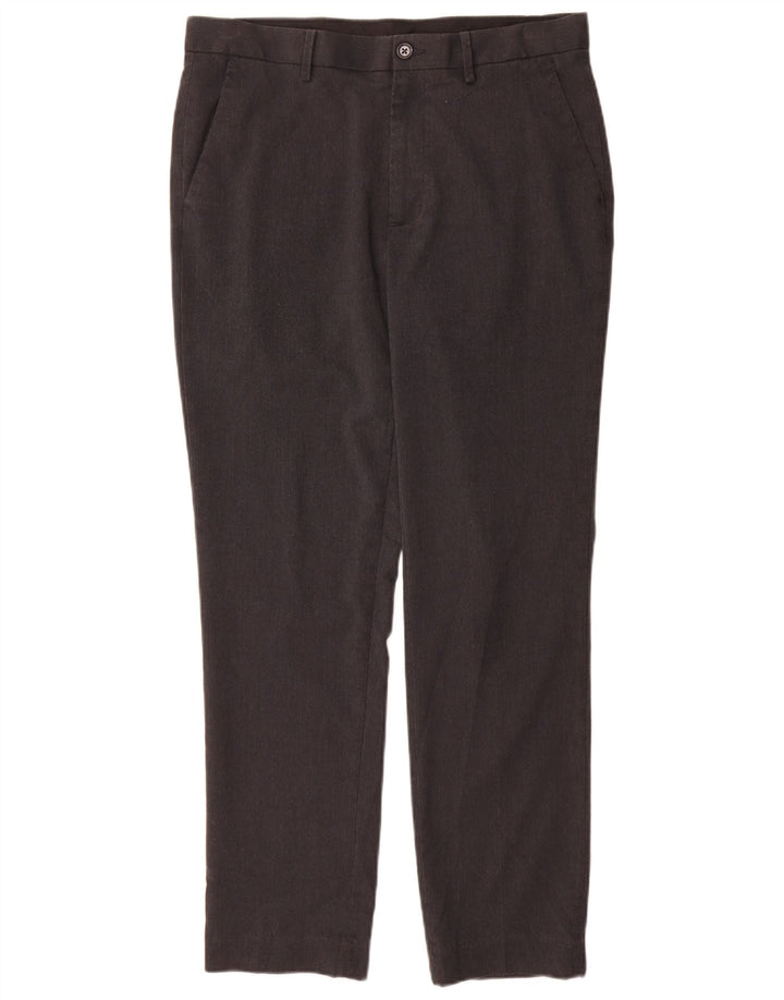 Marks & Spencer Mens Slim Suit Trousers W32 L31 Grey Polyester