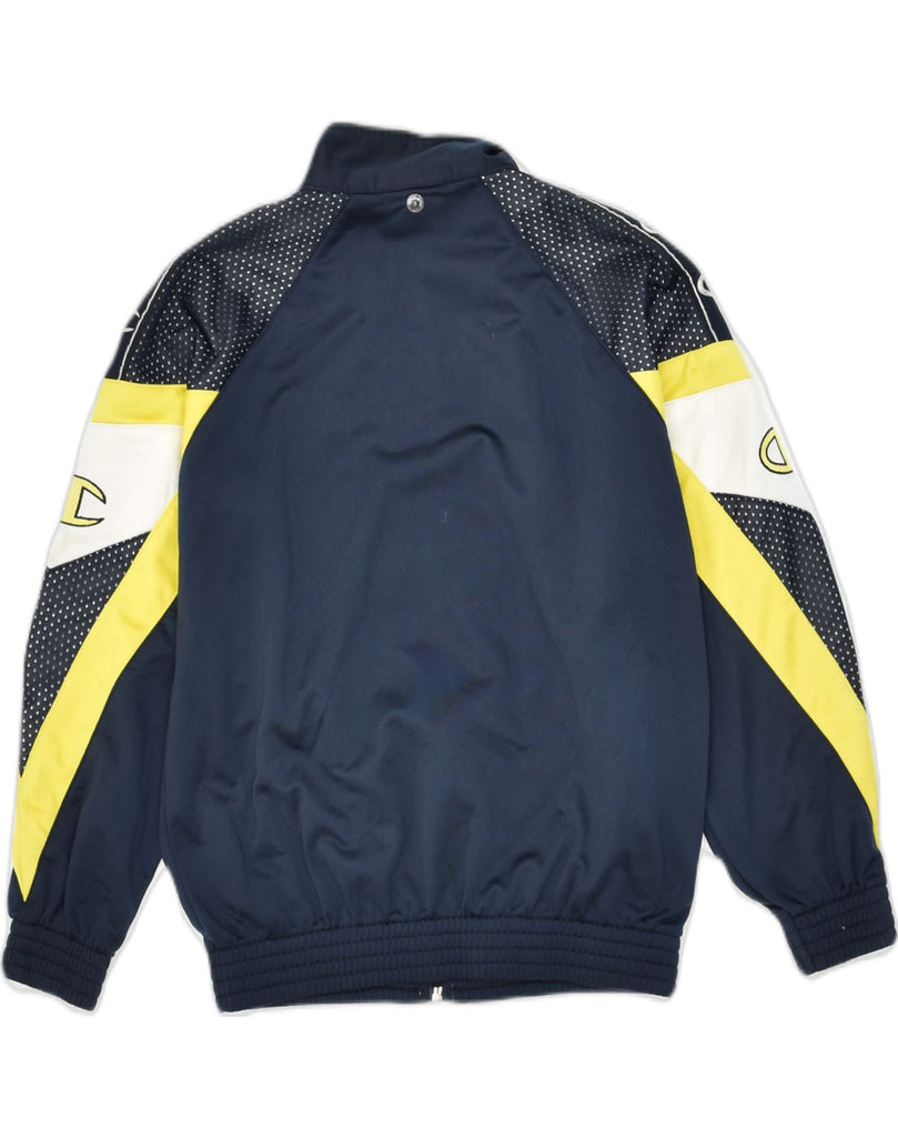 CHAMPION Boys Tracksuit Top Jacket 7-8 Years Navy Blue Colourblock | Vintage Champion | Thrift | Second-Hand Champion | Used Clothing | Messina Hembry 