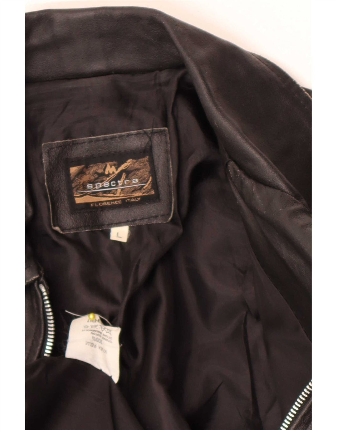 Spectra Womens Leather Jacket UK 16 Large Black