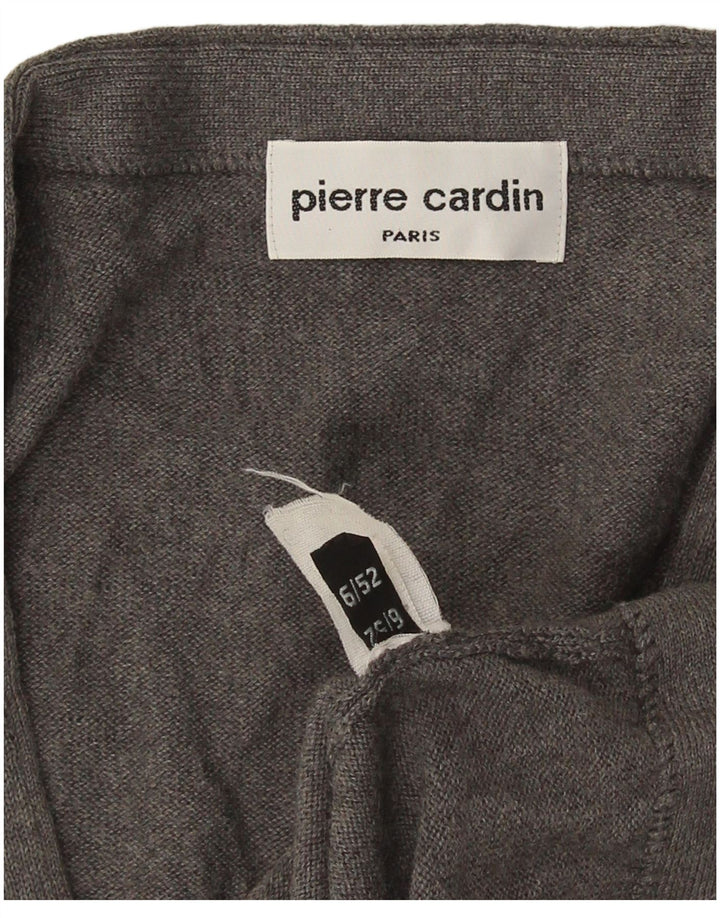 Pierre Cardin Mens Waistcoat IT 52 Large Grey Acrylic