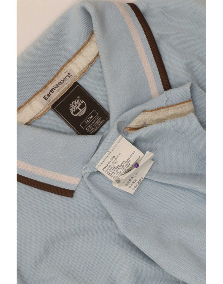 Timberland Mens Earthkeepers Regular Fit Polo Shirt Medium Blue Striped