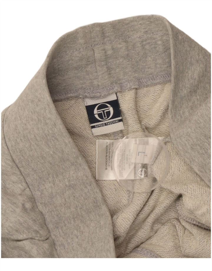 Sergio Tacchini Mens Sport Shorts Large  Grey Colourblock Cotton