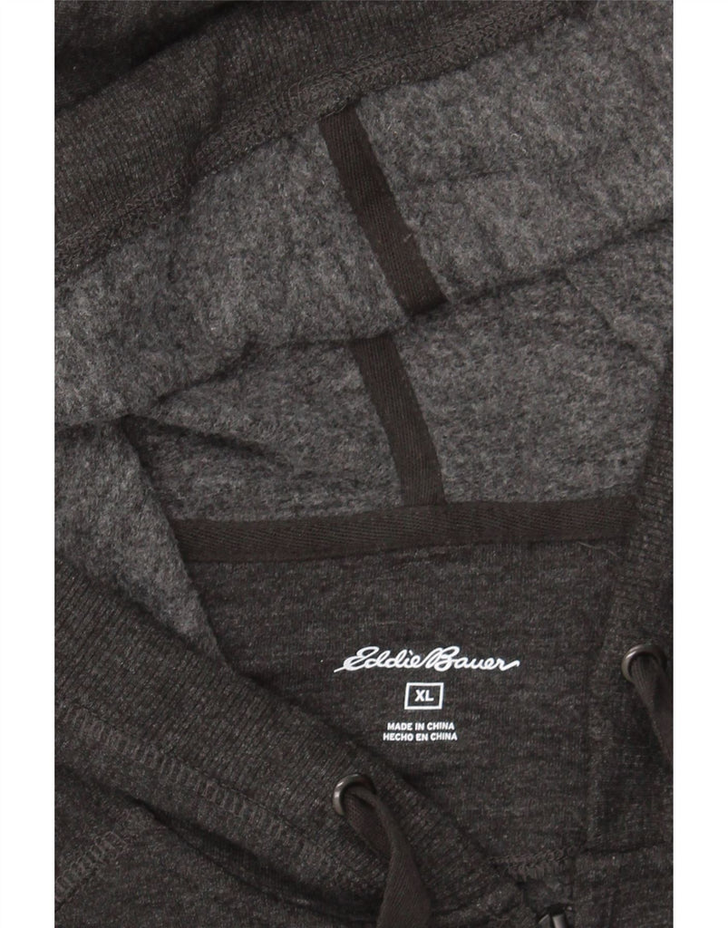 EDDIE BAUER Womens Zip Hoodie Sweater UK 18 XL Grey Cotton Vintage Eddie Bauer and Second-Hand Eddie Bauer from Messina Hembry 