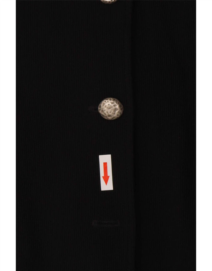 Promod Womens Waistcoat UK 12 Medium Black Polyamide