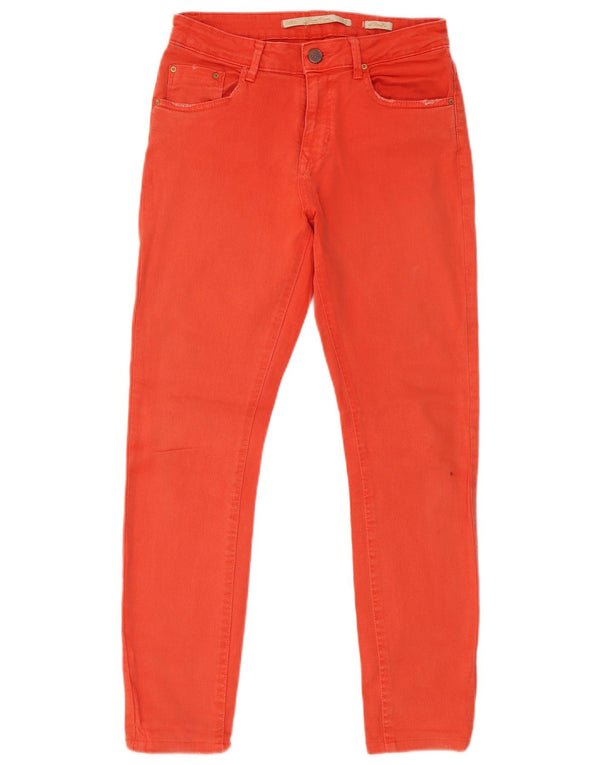 Zara Womens Skinny Jeans EU 38 Small W28 L26 Orange Cotton