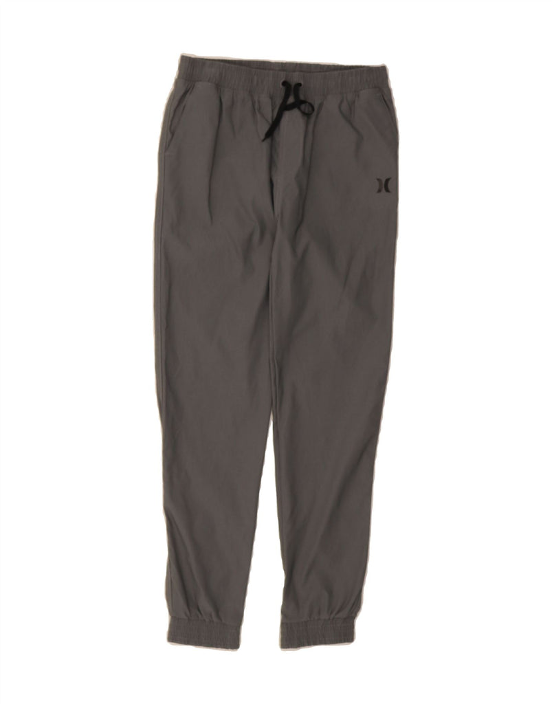 HURLEY Boys Tracksuit Trousers Joggers 10-11 Years  Grey Nylon Vintage Hurley and Second-Hand Hurley from Messina Hembry 