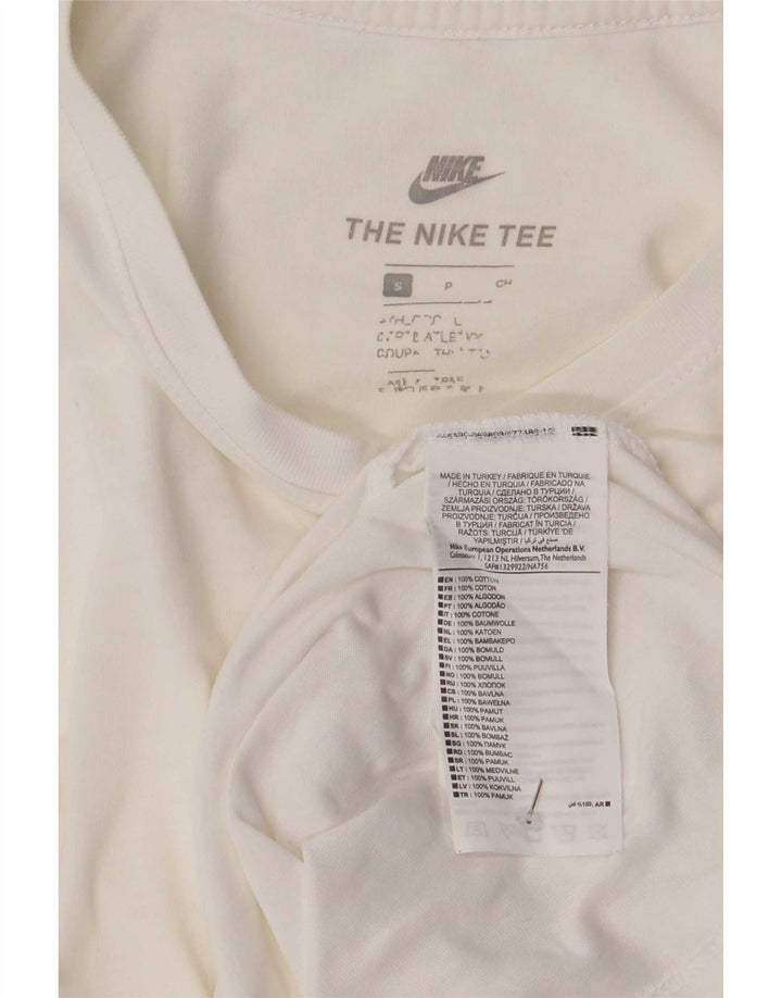 Nike Mens T-Shirt Top Small White Cotton