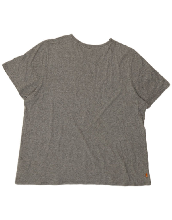 Timberland Mens Regular Fit Graphic T-Shirt Top 3XL Grey Cotton