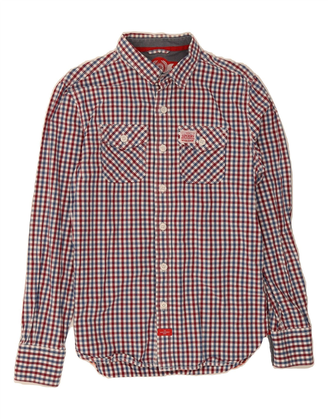 SUPERDRY Mens Shirt Medium Multicoloured Check Cotton Vintage Superdry and Second-Hand Superdry from Messina Hembry 